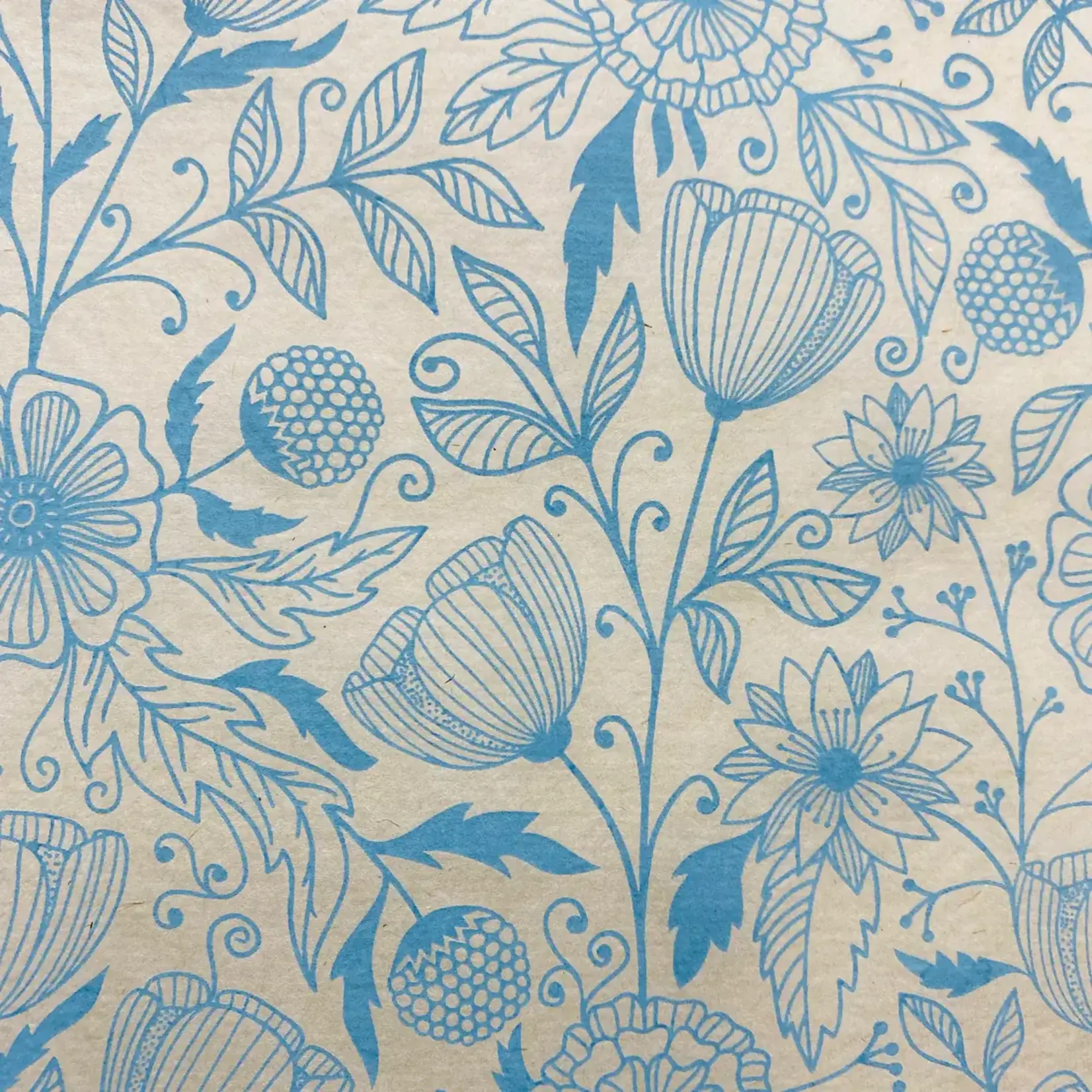 Elan Pottery Transfers Flower Doodle Underglaze Transfer - Turquoise