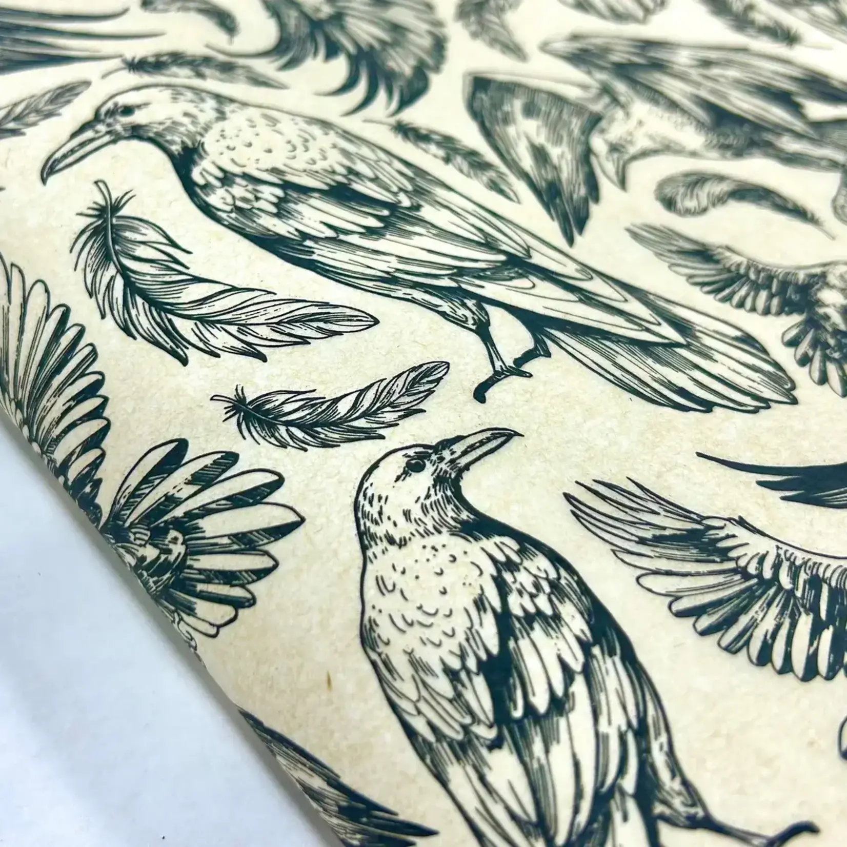 Elan Pottery Transfers Ravens Underglaze Transfer - Black