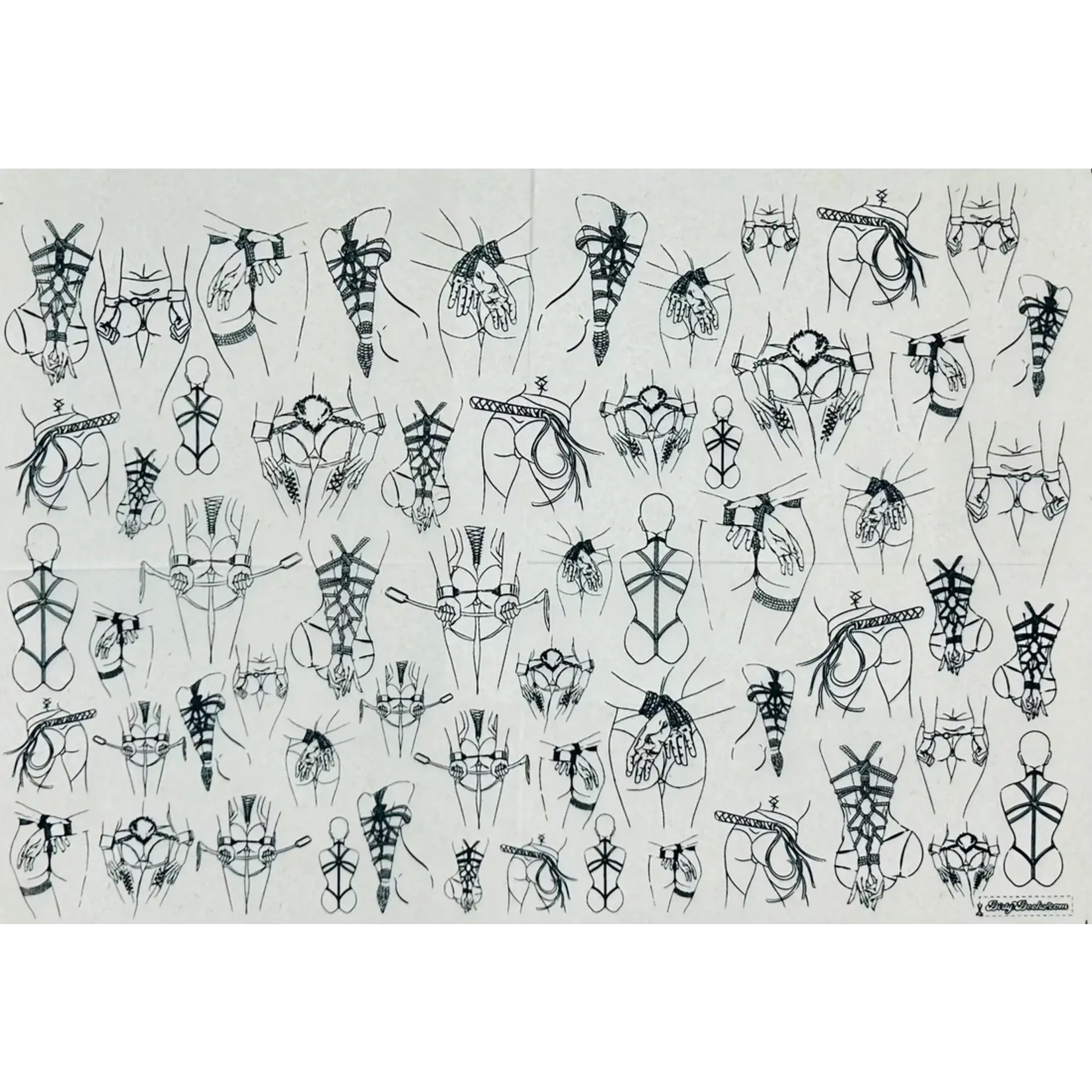 Elan Pottery Transfers Submissive - Underglaze Transfer - Black