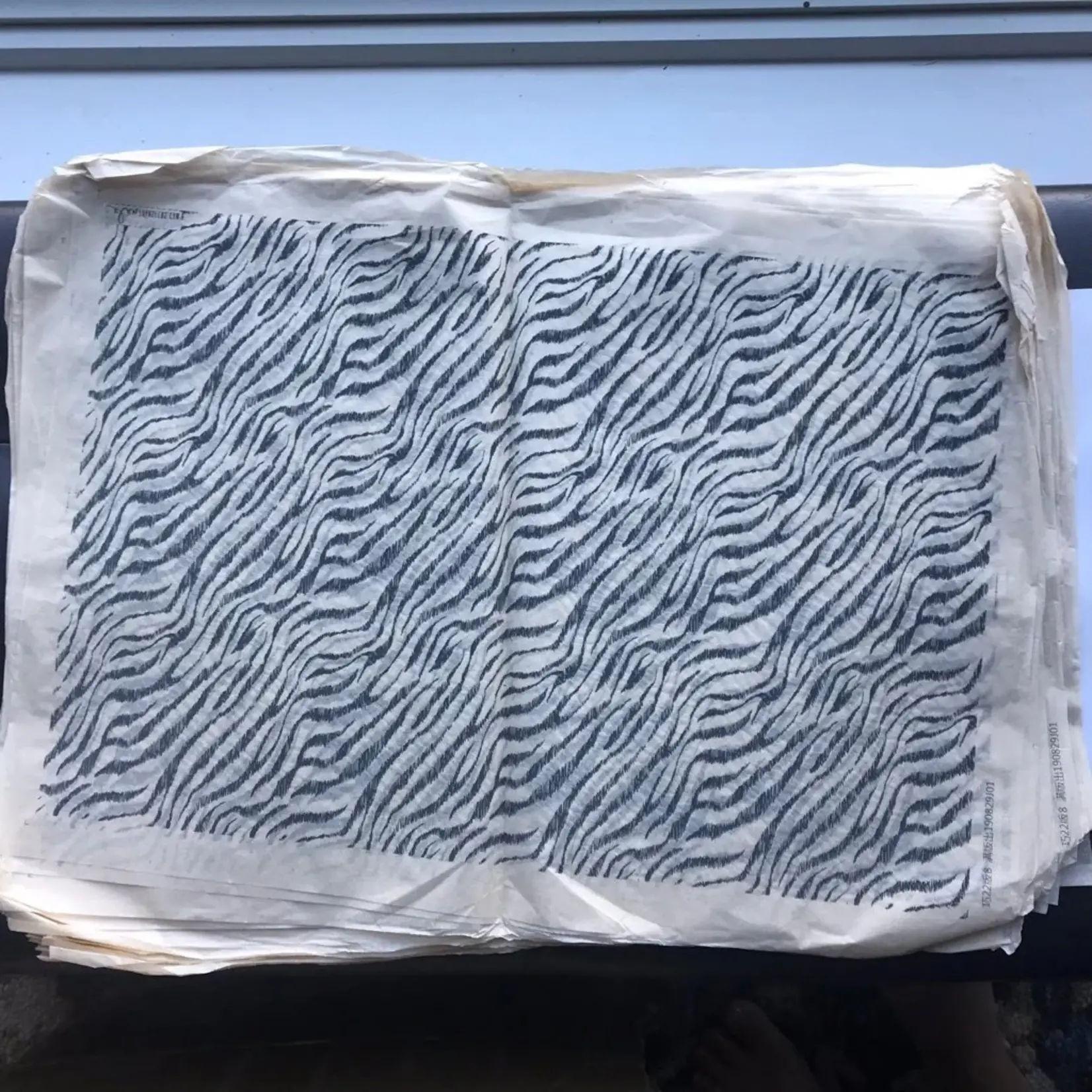 Elan Pottery Transfers Zebra Stripes Underglaze Transfer - Black