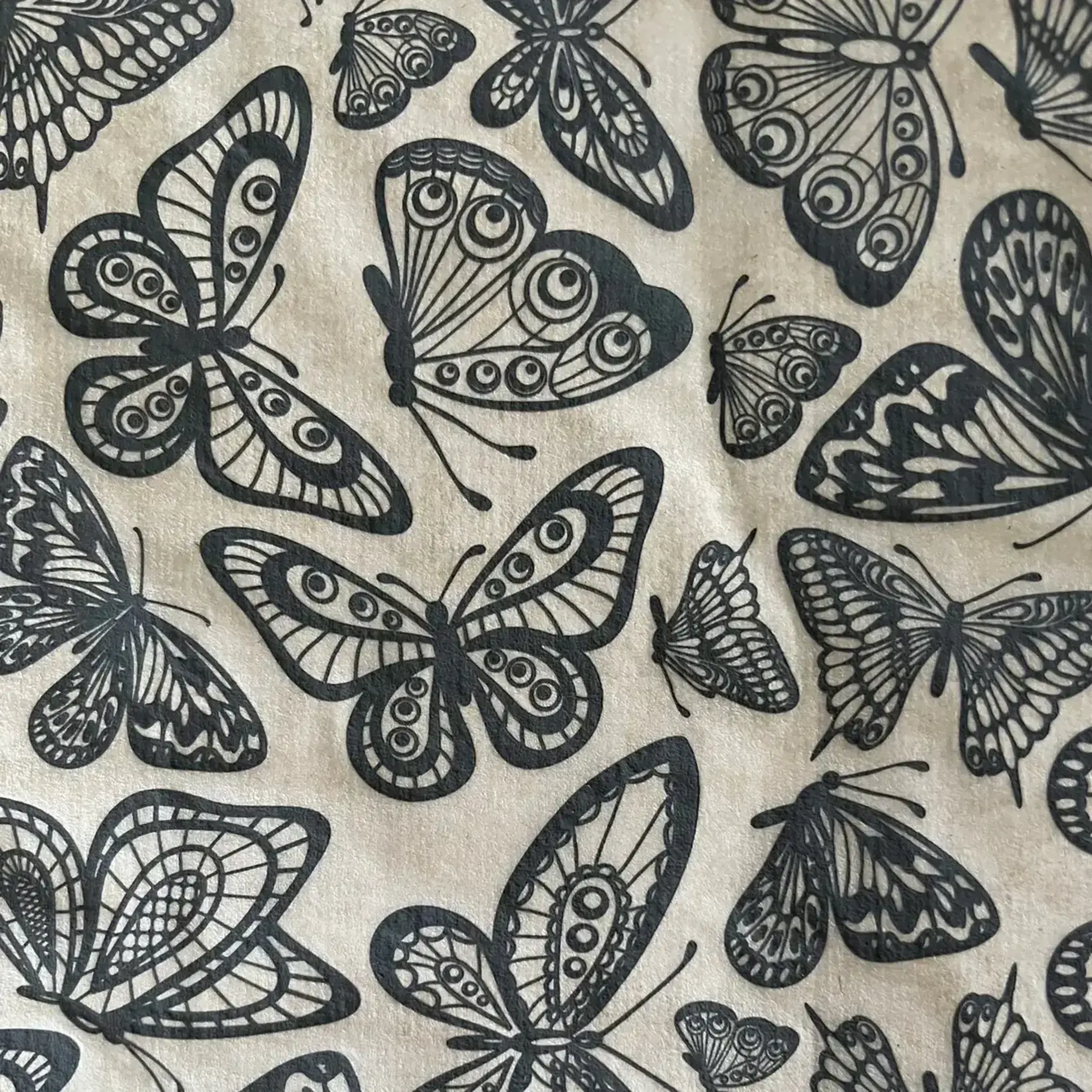 Elan Pottery Transfers Butterflies in Flight Underglaze Transfer - Black