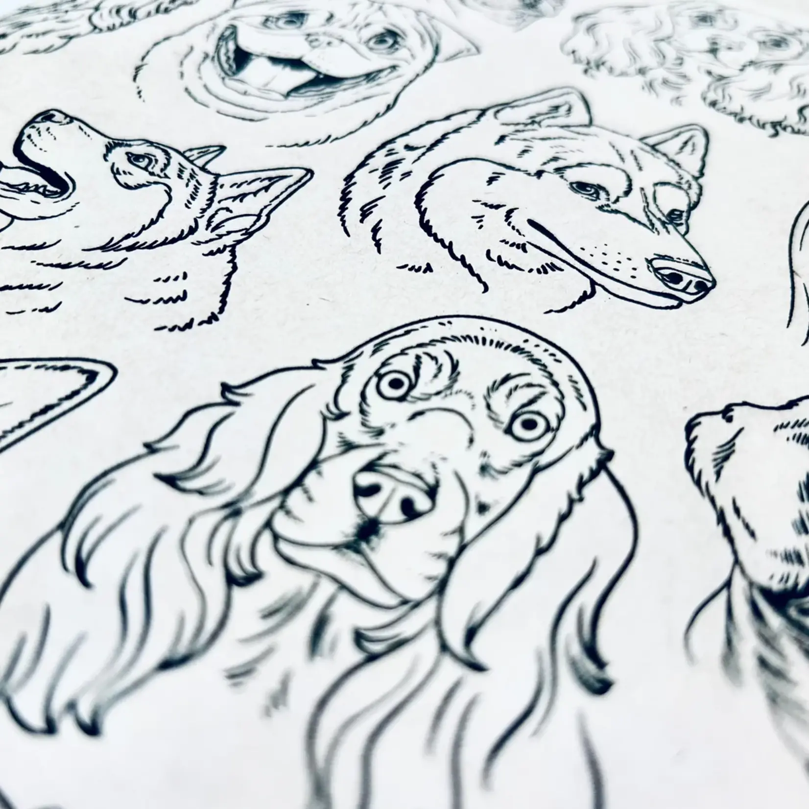 Elan Pottery Transfers Dogs Underglaze Transfer - Black