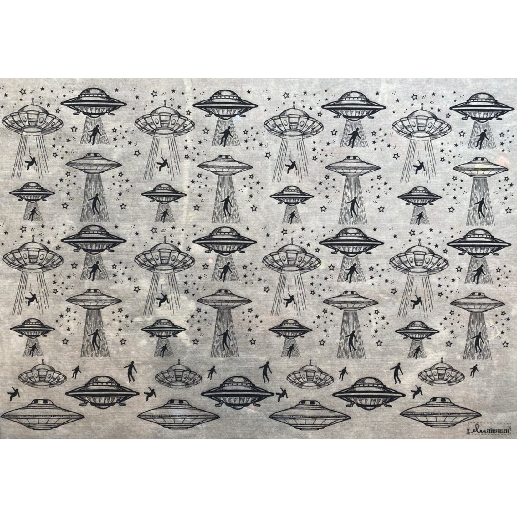 Elan Pottery Transfers UFO Underglaze Transfer - Black