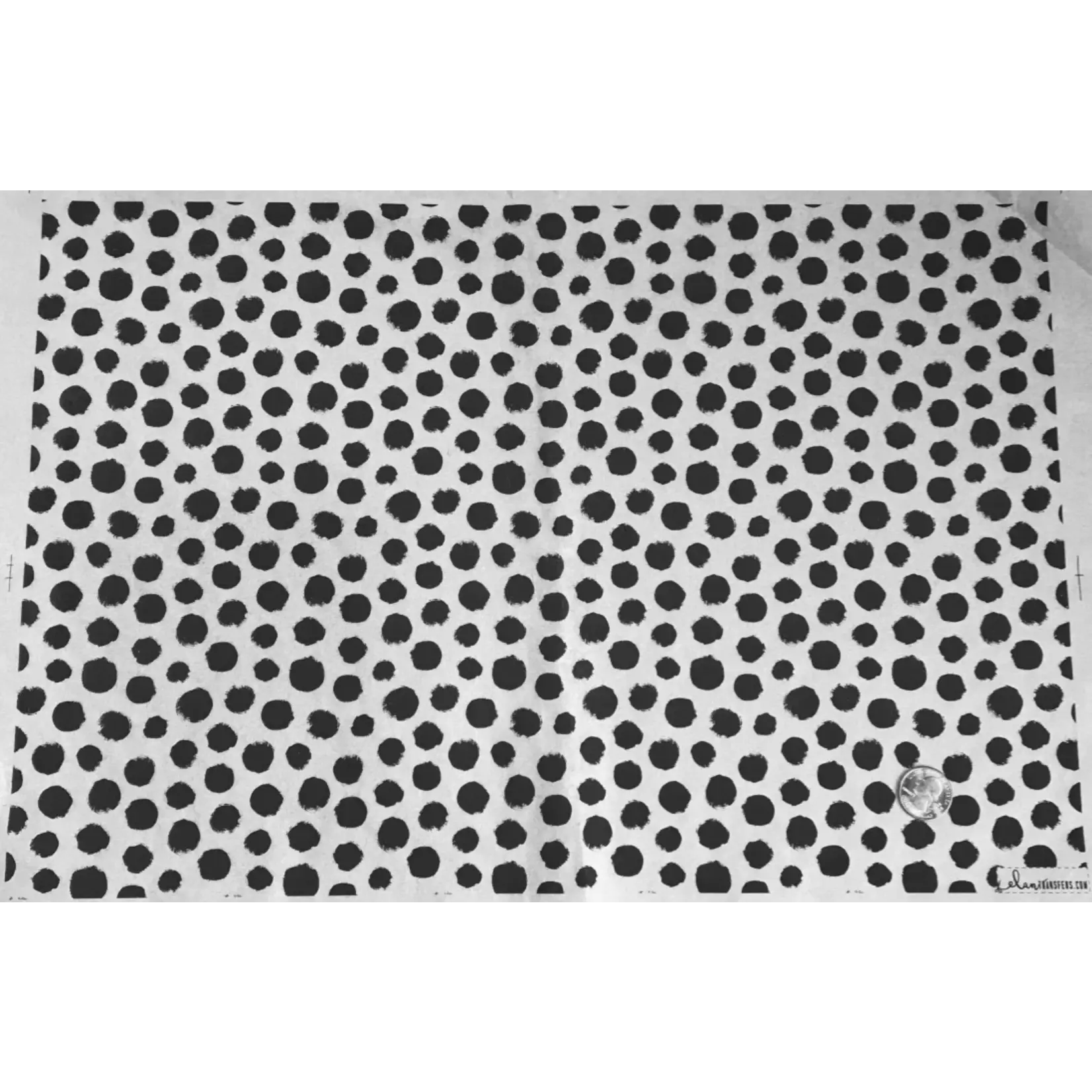 Elan Pottery Transfers Polka Dots Underglaze Transfer - Blue