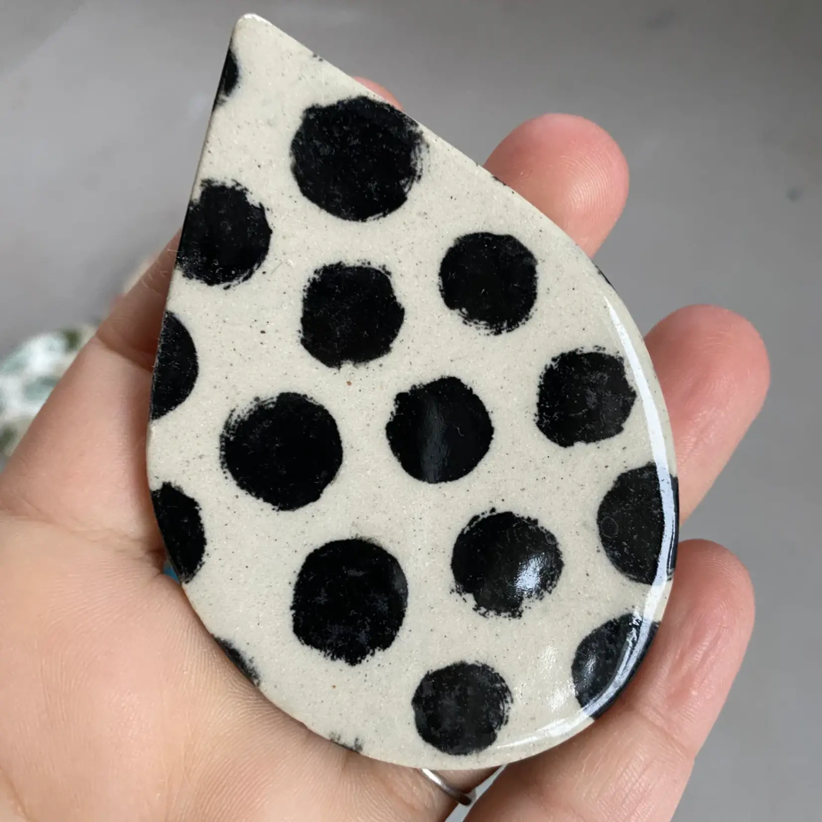 Elan Pottery Transfers Polka Dots Underglaze Transfer - Black