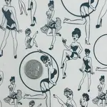 Elan Pottery Transfers Hula Pinup Underglaze Transfer - Black