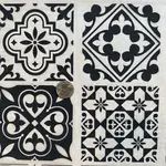 Elan Pottery Transfers Moroccan Tiles B Underglaze Transfer - Black