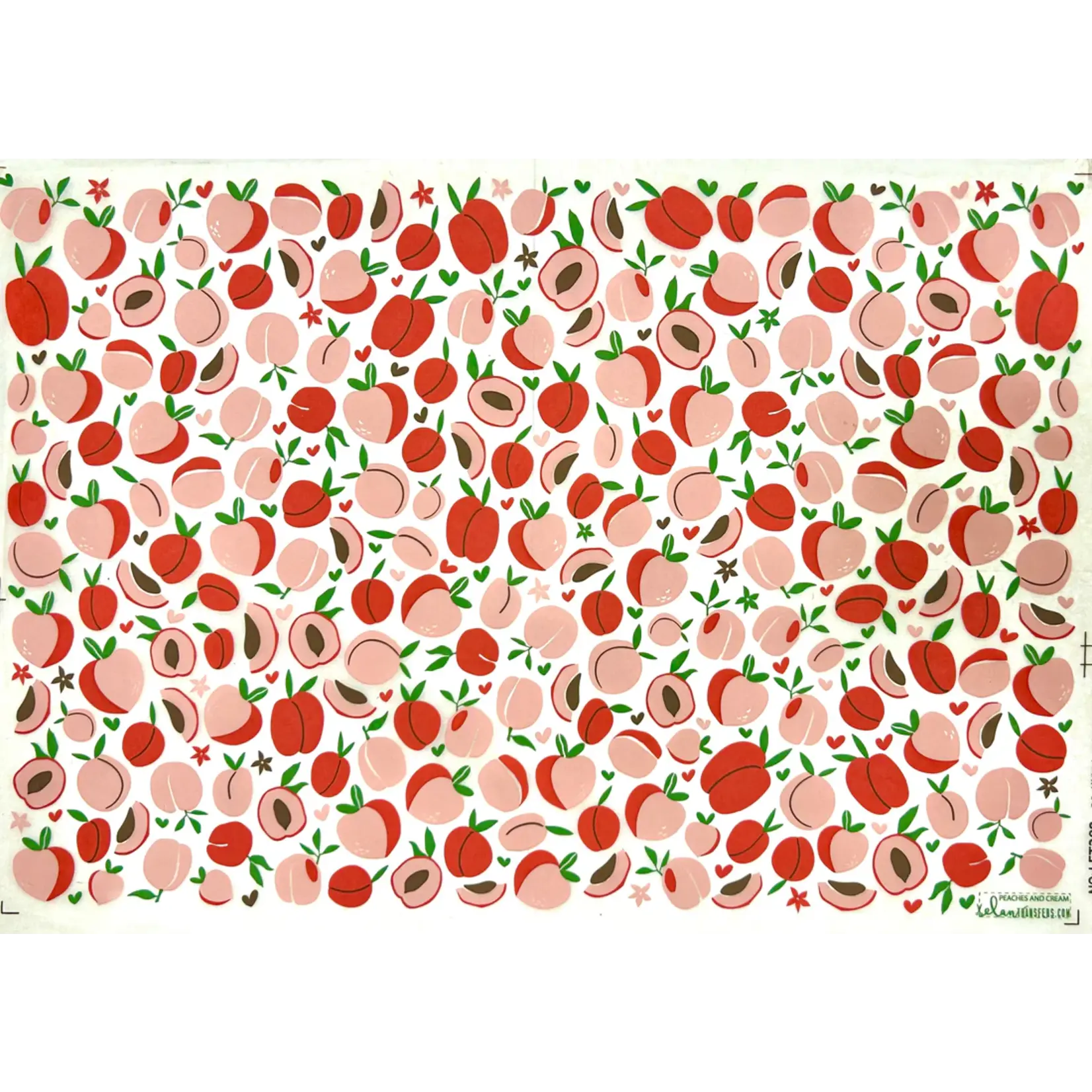 Elan Pottery Transfers Peaches and Cream Underglaze Transfer - Multi