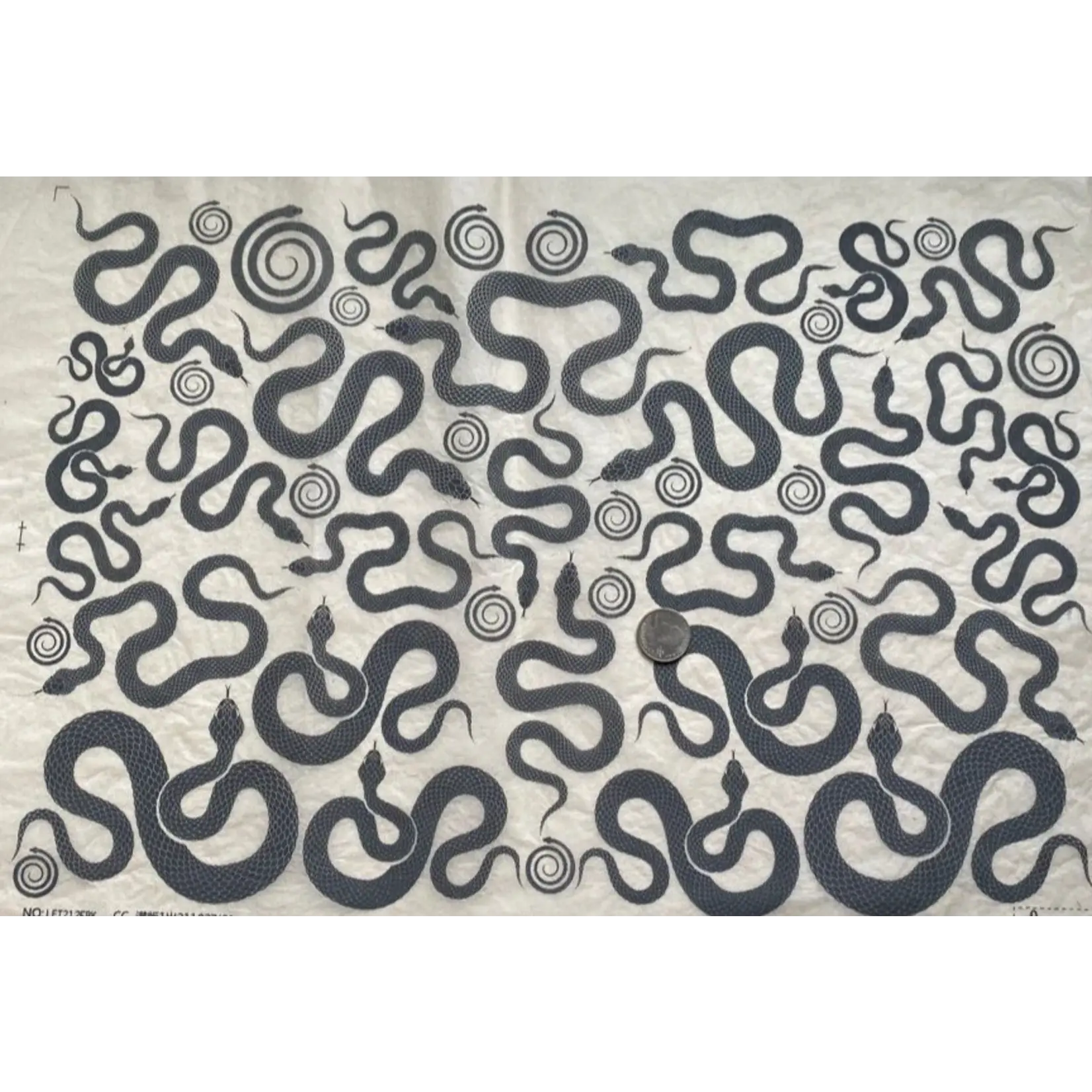 Elan Pottery Transfers Snakes Underglaze Transfer - Black