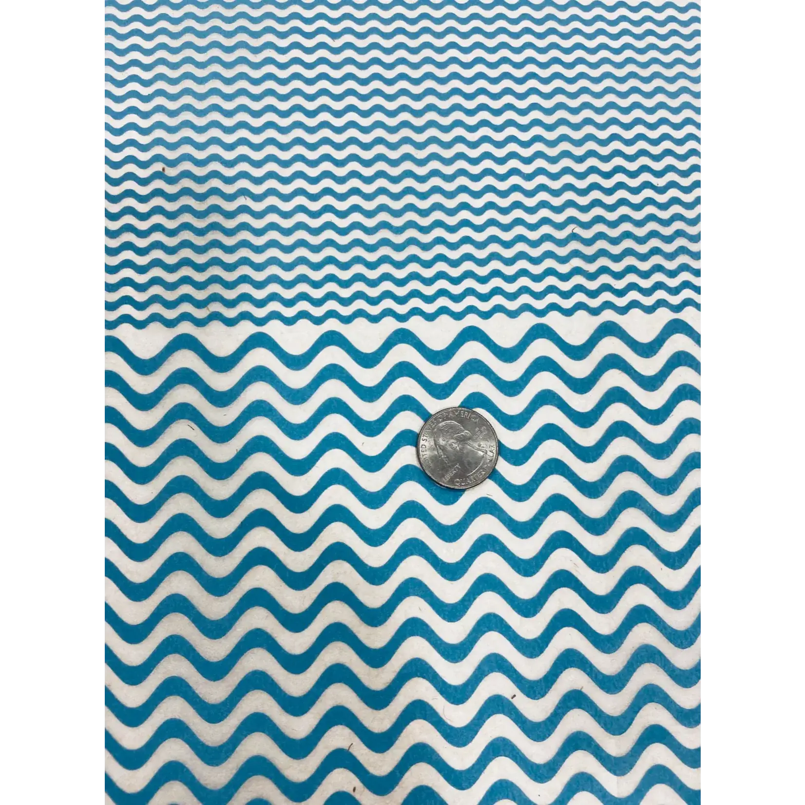 Elan Pottery Transfers Wavy Lines Underglaze Transfer - Turquoise