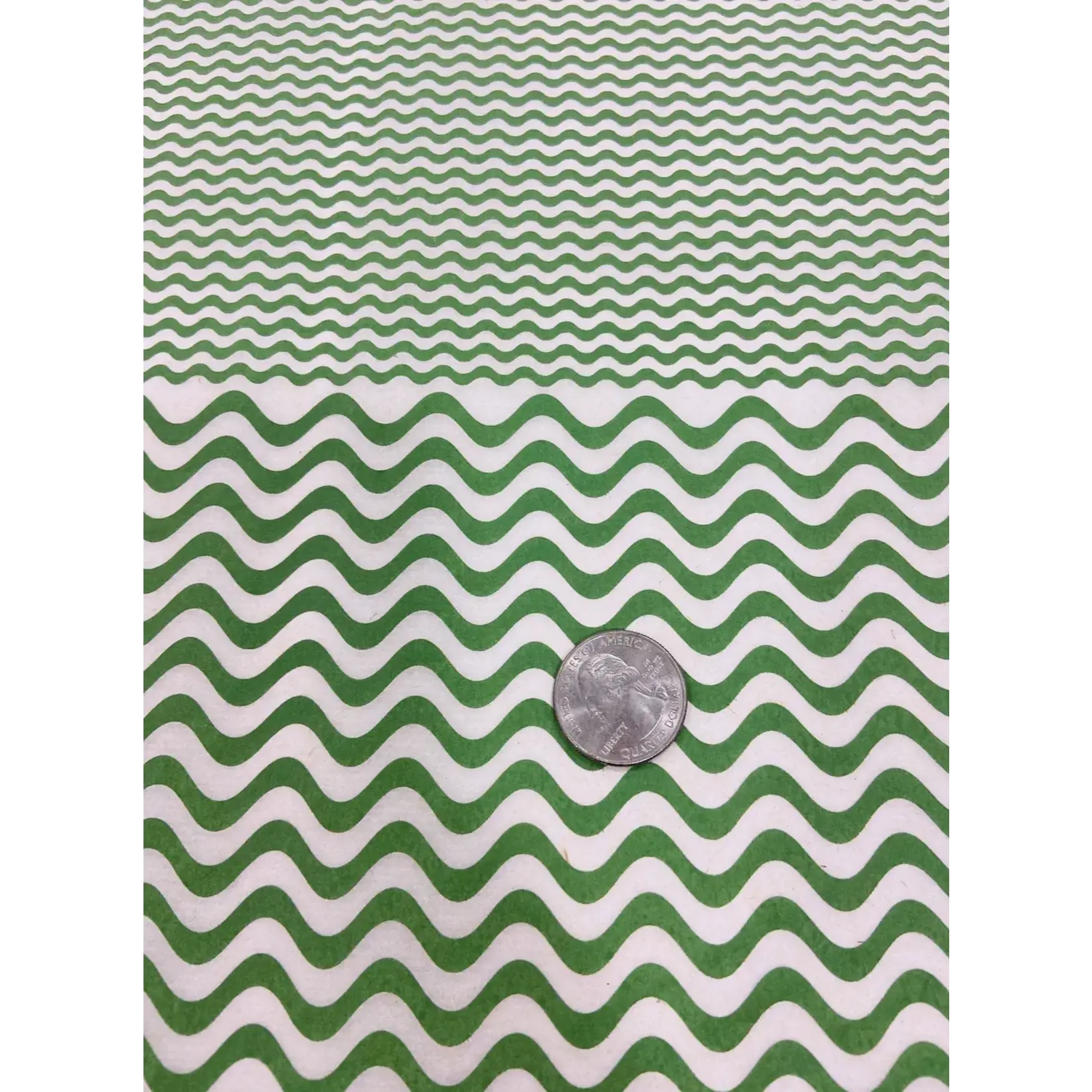 Elan Pottery Transfers Wavy Lines Underglaze Transfer - Green