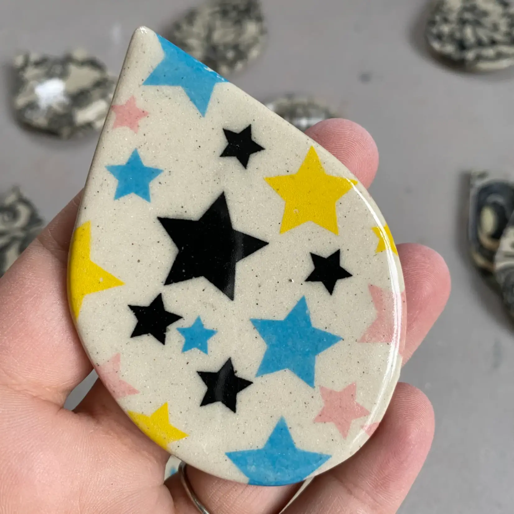 Elan Pottery Transfers Multi Colored Stars Underglaze Transfer - Multi