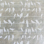 Elan Pottery Transfers Birds on a Wire Underglaze Transfer - White