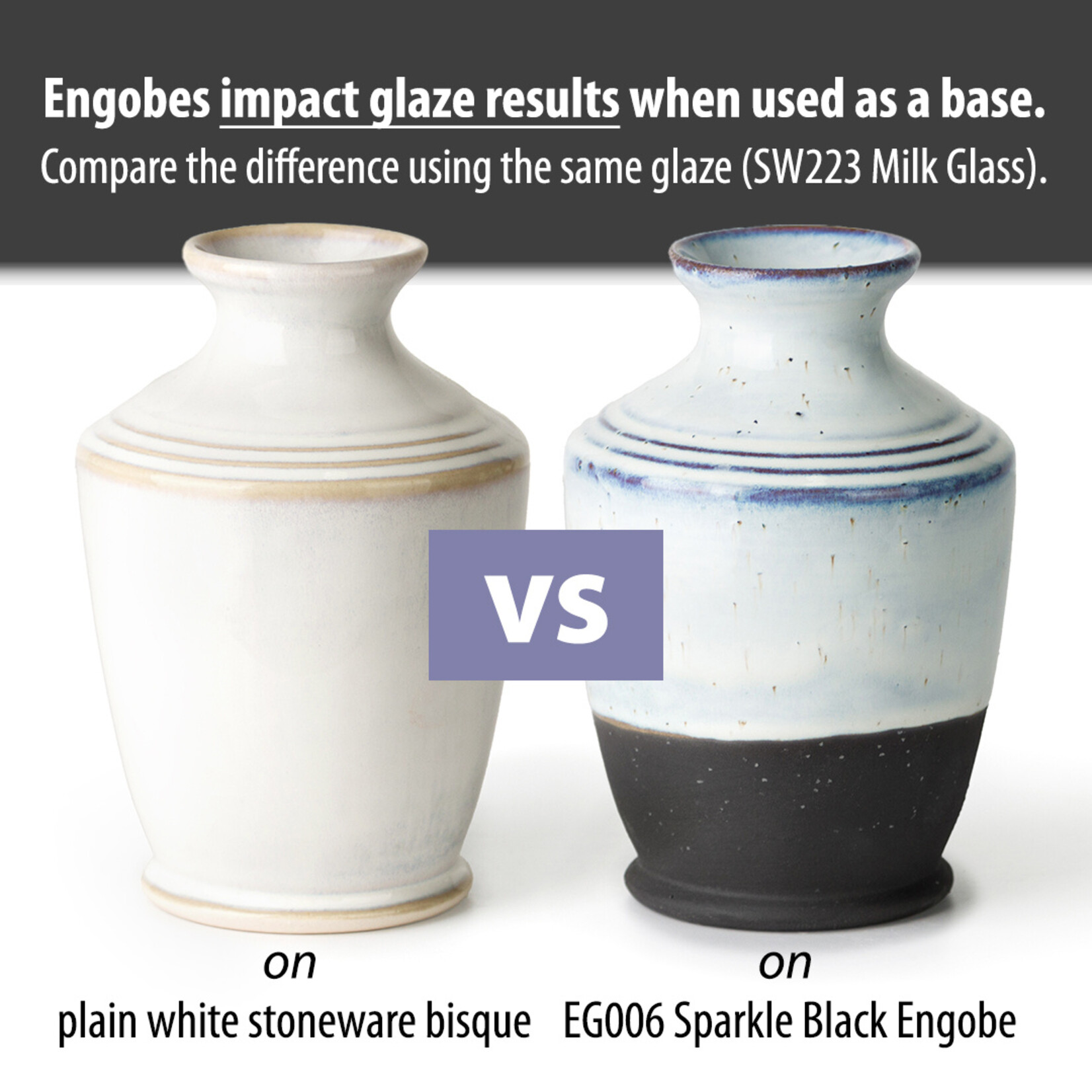 COLORAMICS, LLC EG006 SPARKLE BLACK ENGOBE