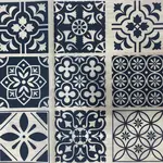 Elan Pottery Transfers Moroccan Tiles Underglaze Transfer - Black