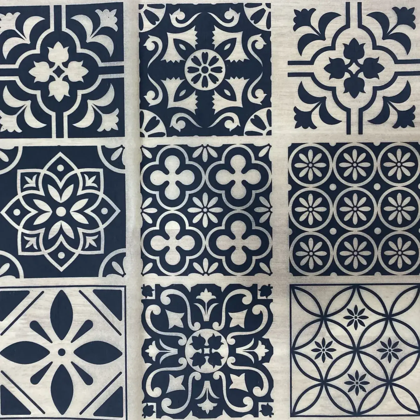 Elan Pottery Transfers Moroccan Tiles Underglaze Transfer - Black
