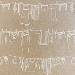 Elan Pottery Transfers Laundry Underglaze Transfer - White