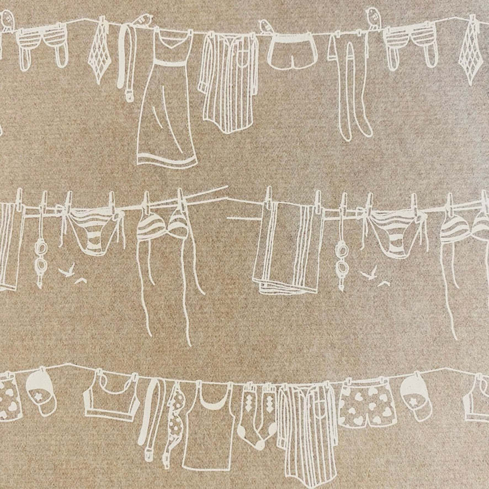 Elan Pottery Transfers Laundry Underglaze Transfer - White