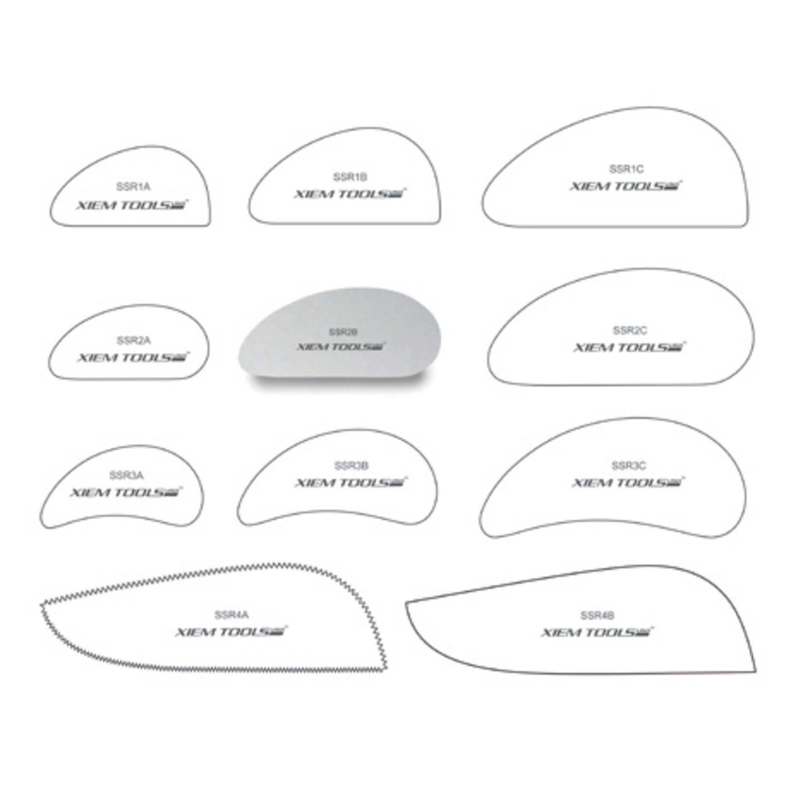 XIEM TOOLS Xiem Stainless Steel Clay Rib - SSR2B