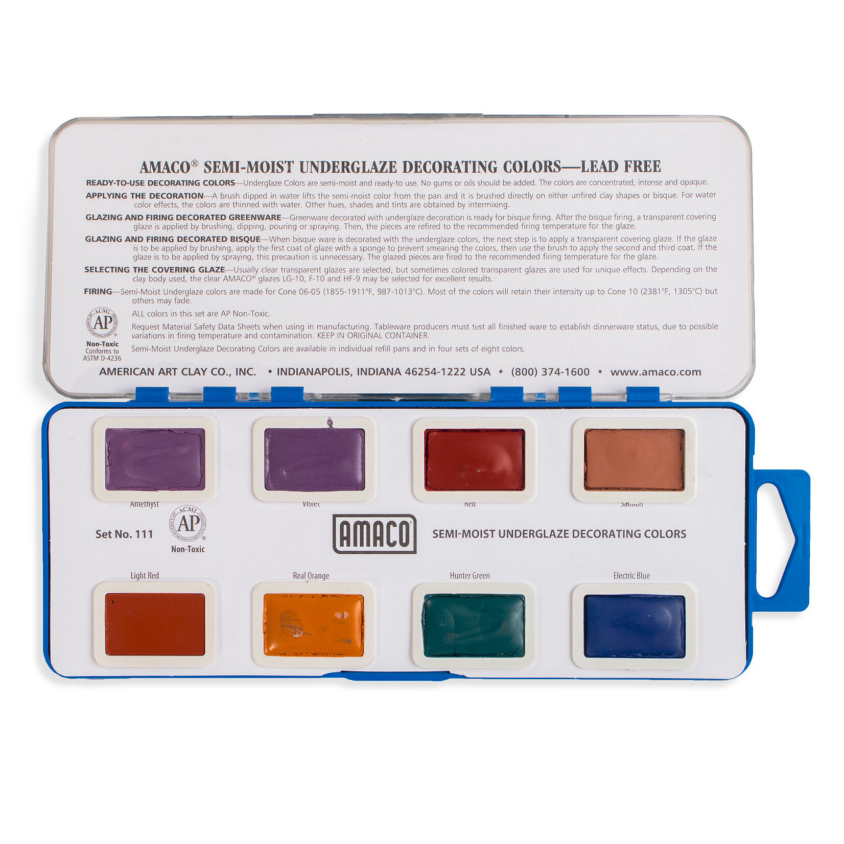 American Art Clay Semi-Moist Underglaze Set #111