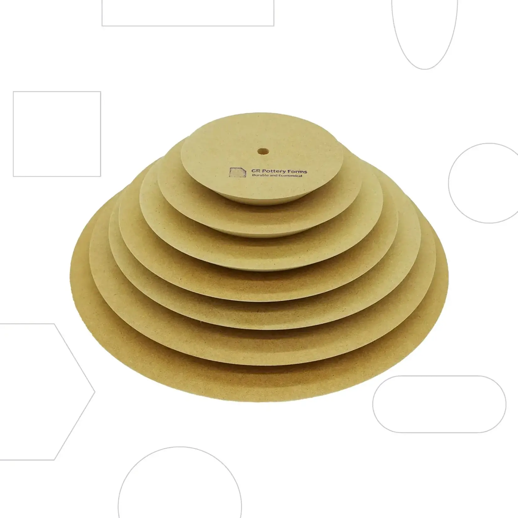 GR Pottery Forms GR FORMS ROUND STACK PACK (5 PIECES)