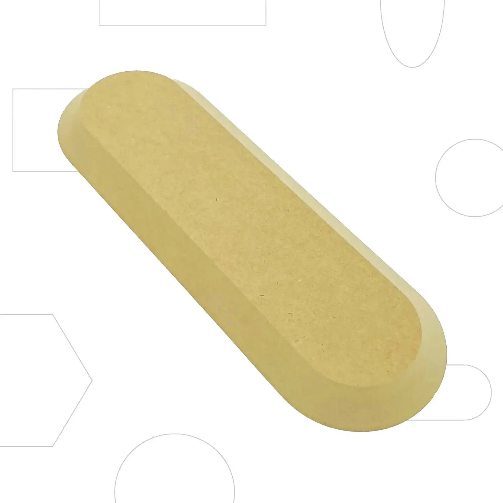 GR Pottery Forms GR FORMS ROUNDED RECTANGLE 4.5x13.5