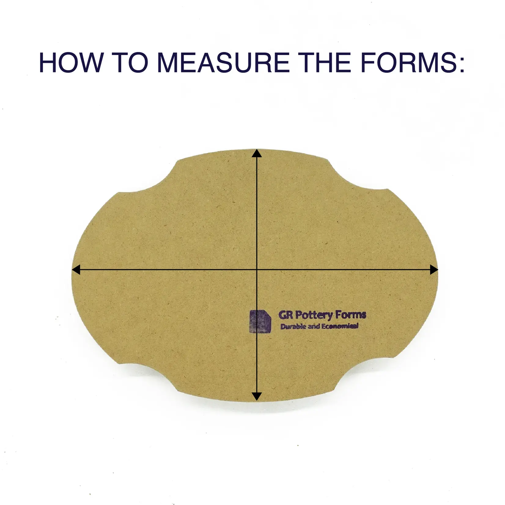 GR Pottery Forms GR FORMS PLAQUE OVAL 5x10