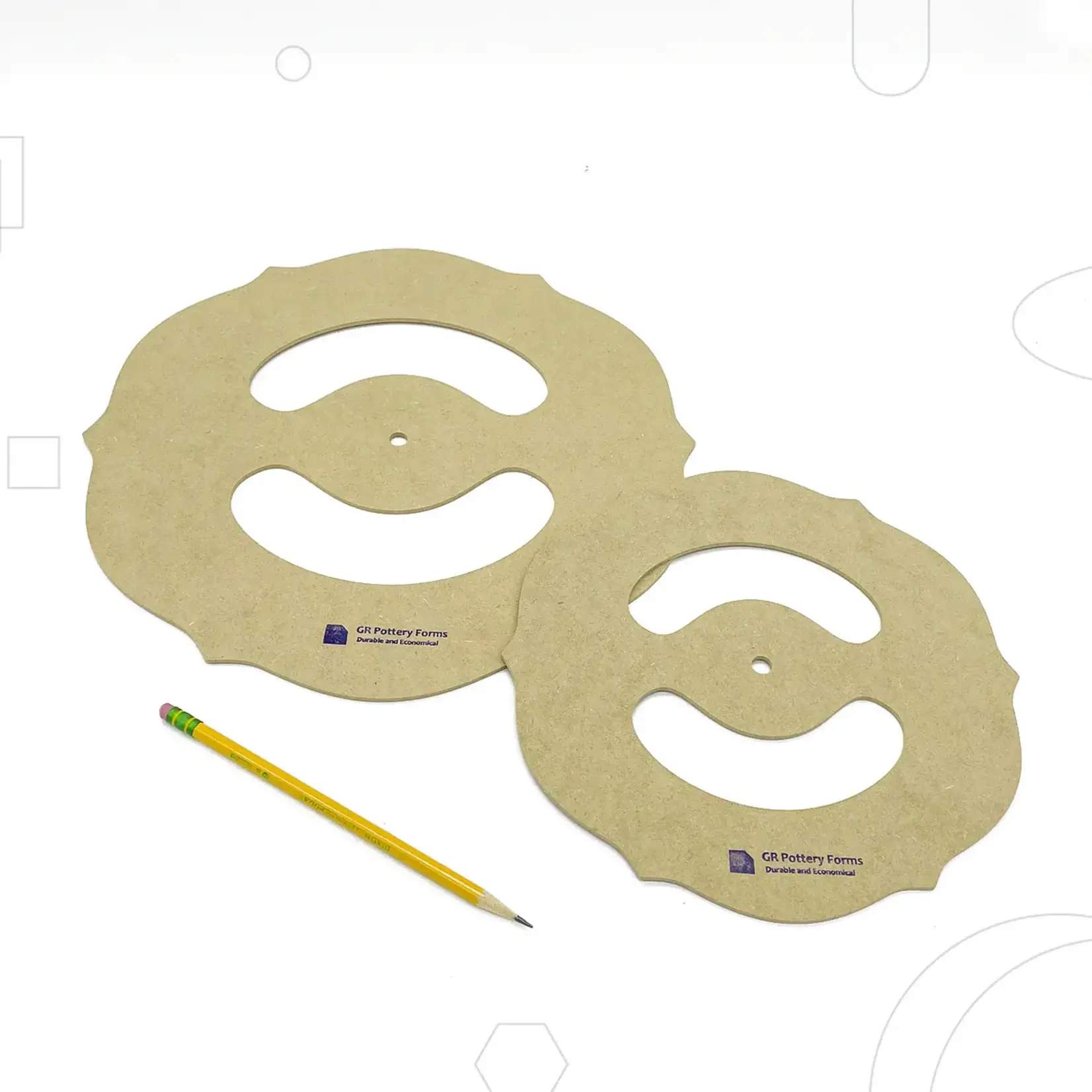 GR Pottery Forms GR FORMS RIM TEMPLATE SETS IRIS SET