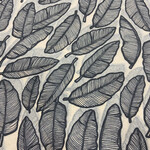 Elan Pottery Transfers Banana Leaves INDIVIDUAL Underglaze Transfer - Black