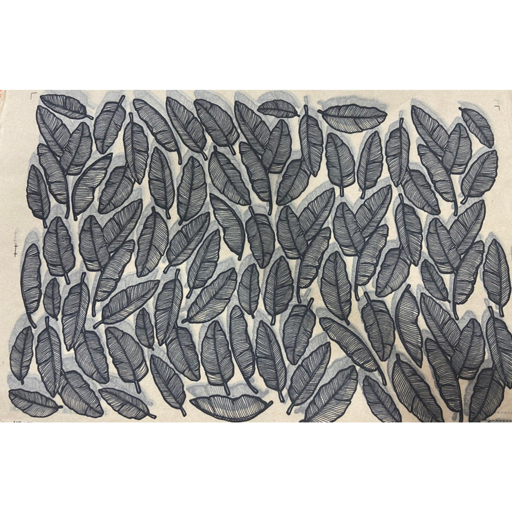 Elan Pottery Transfers Banana Leaves INDIVIDUAL Underglaze Transfer - Black