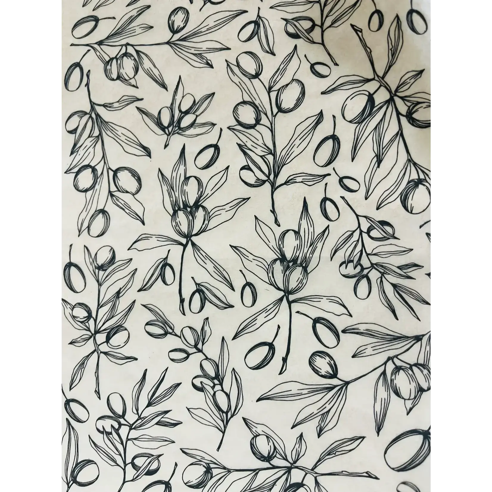 Elan Pottery Transfers Olives Underglaze Transfer - Black
