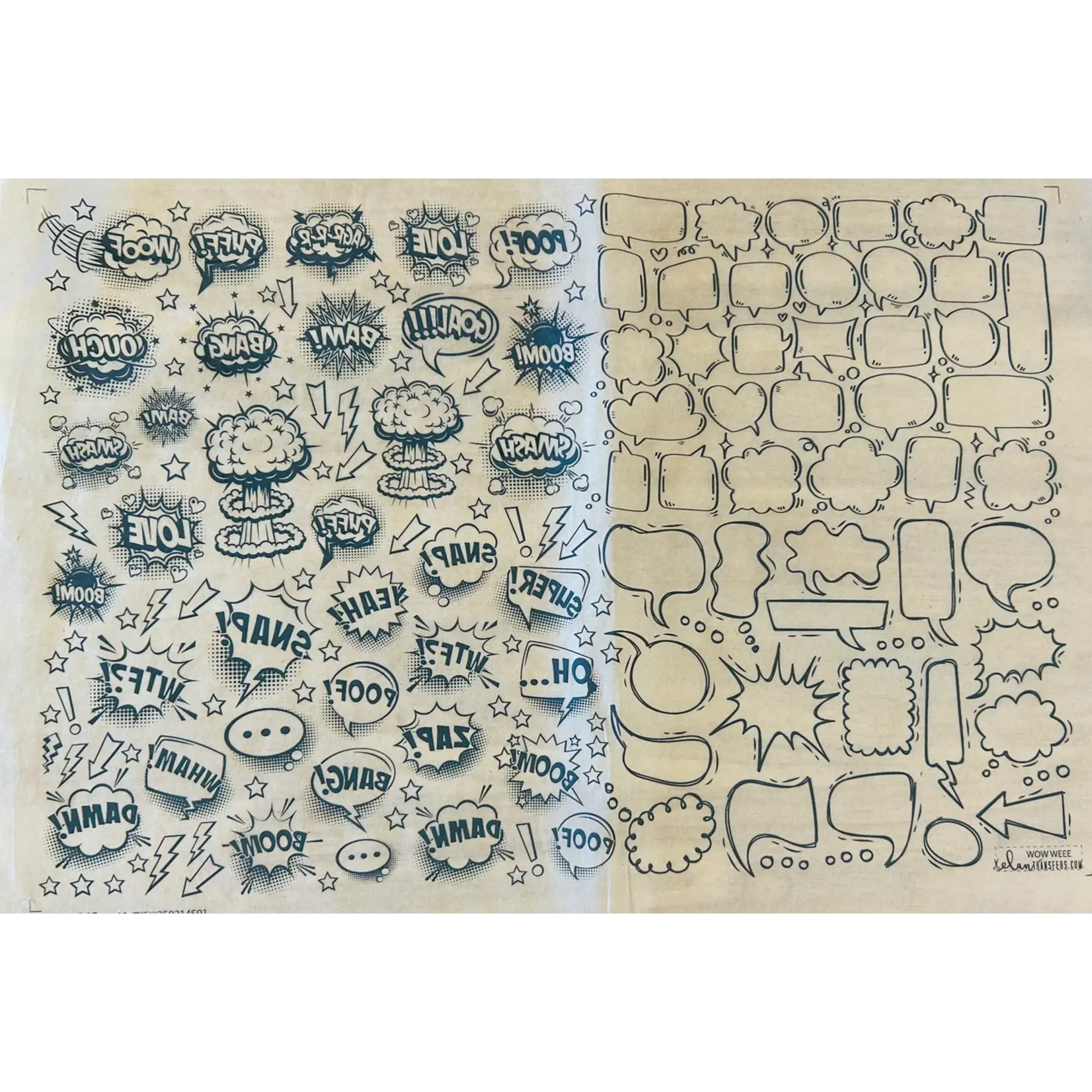 Elan Pottery Transfers Wowwee Underglaze Transfer - Black