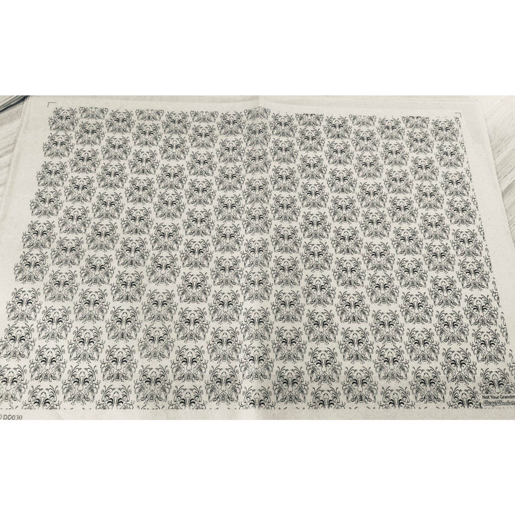 Elan Pottery Transfers Not Your Grandma's Wallpaper Underglaze Transfer - Black