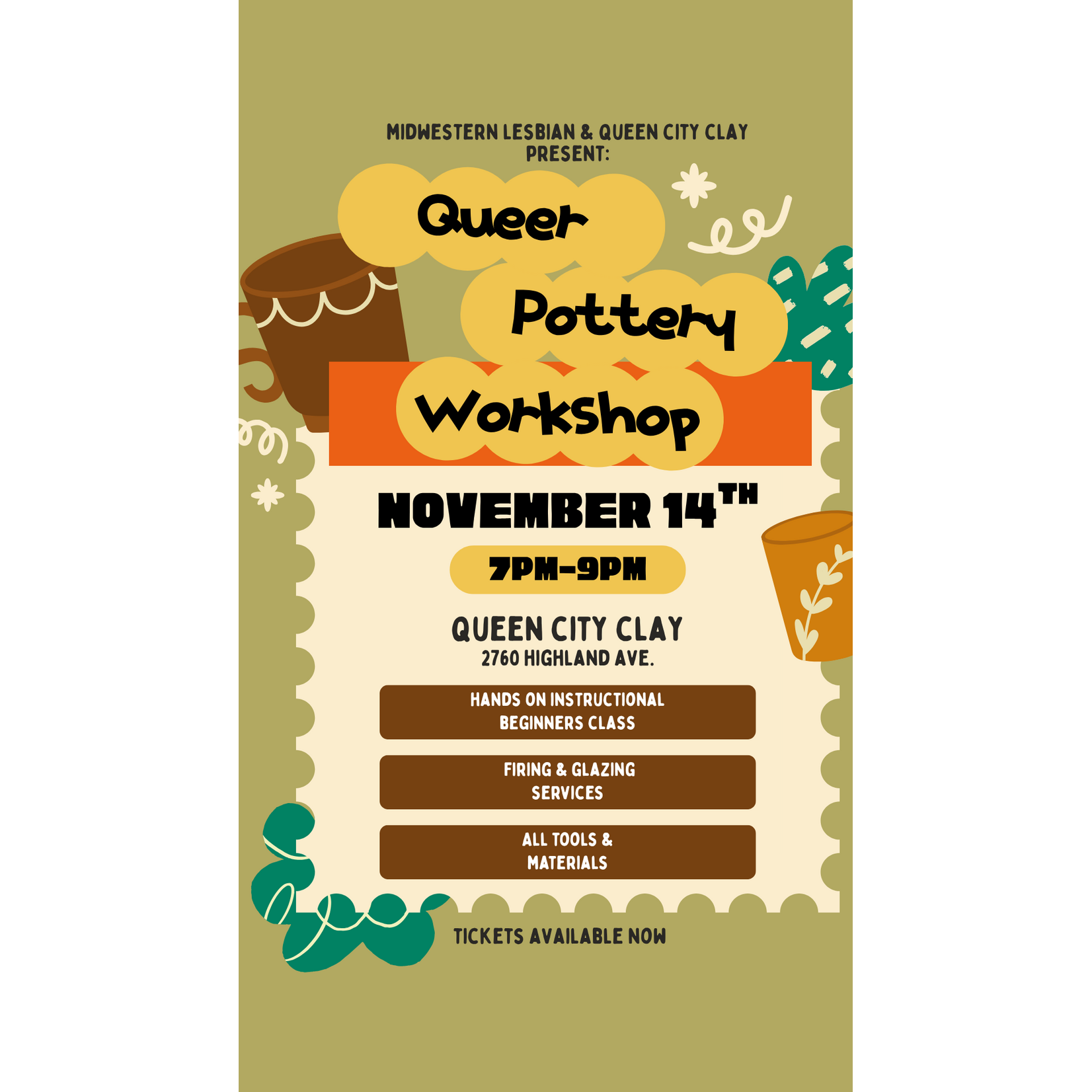 Queer Pottery Night-November 14, 2025