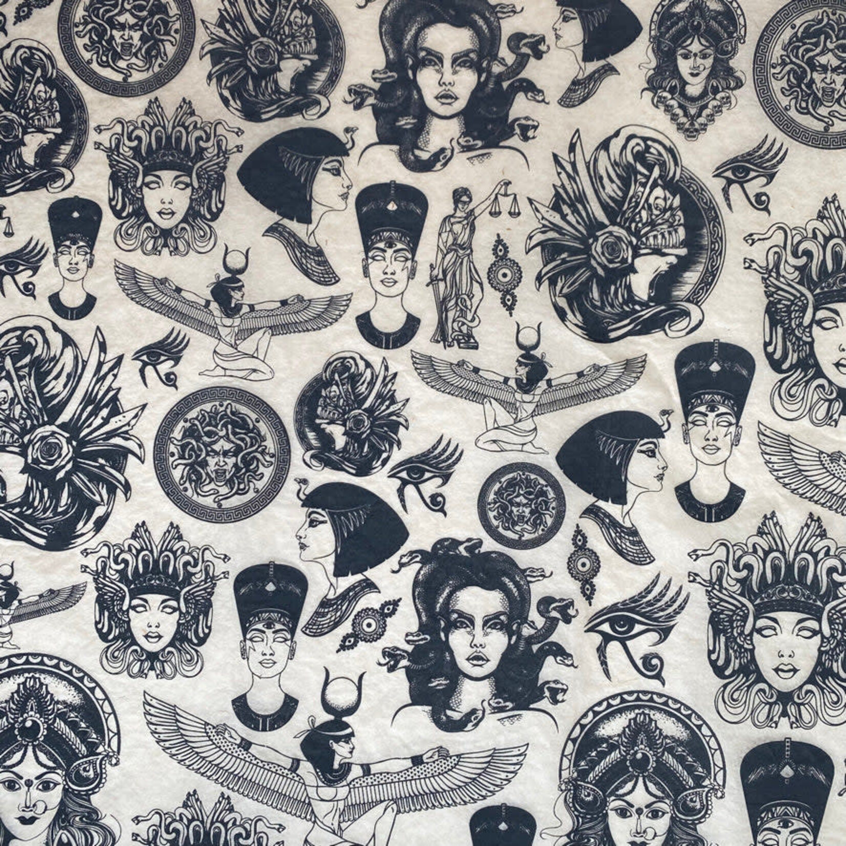 Elan Pottery Transfers Mythological Underglaze Transfer - Black