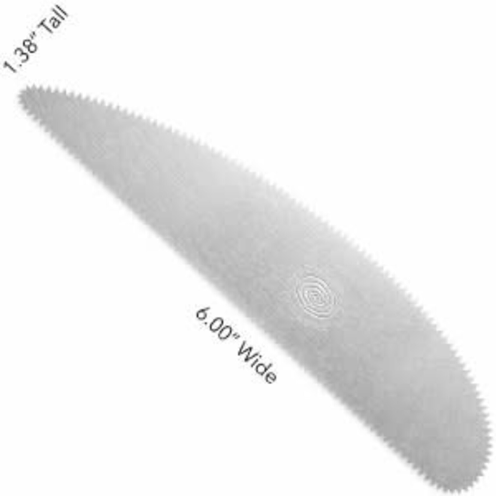 Mudtools MUDTOOLS LONG SCRAPER STAINLESS RIB SSL12