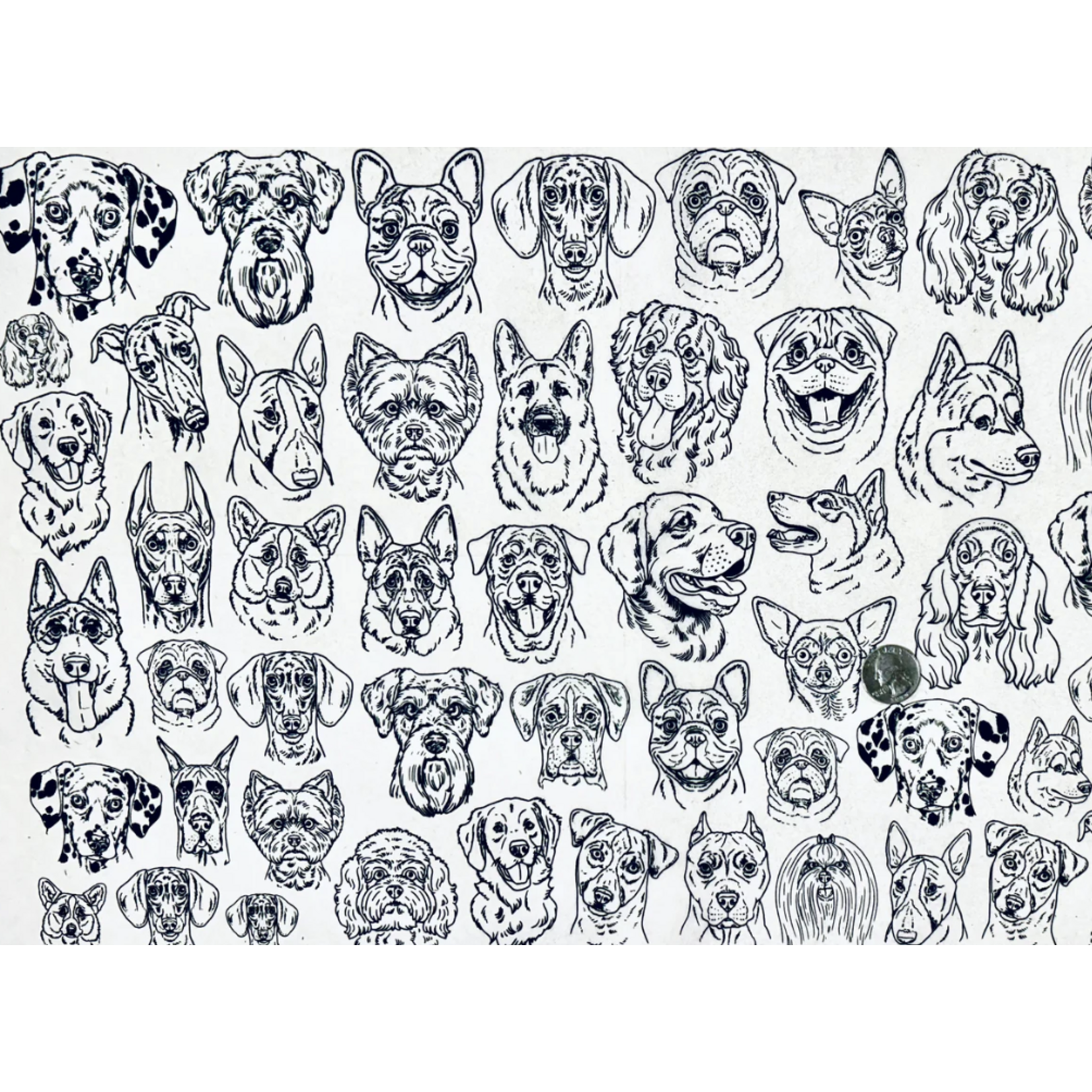 Elan Pottery Transfers Dogs Underglaze Transfer - Black