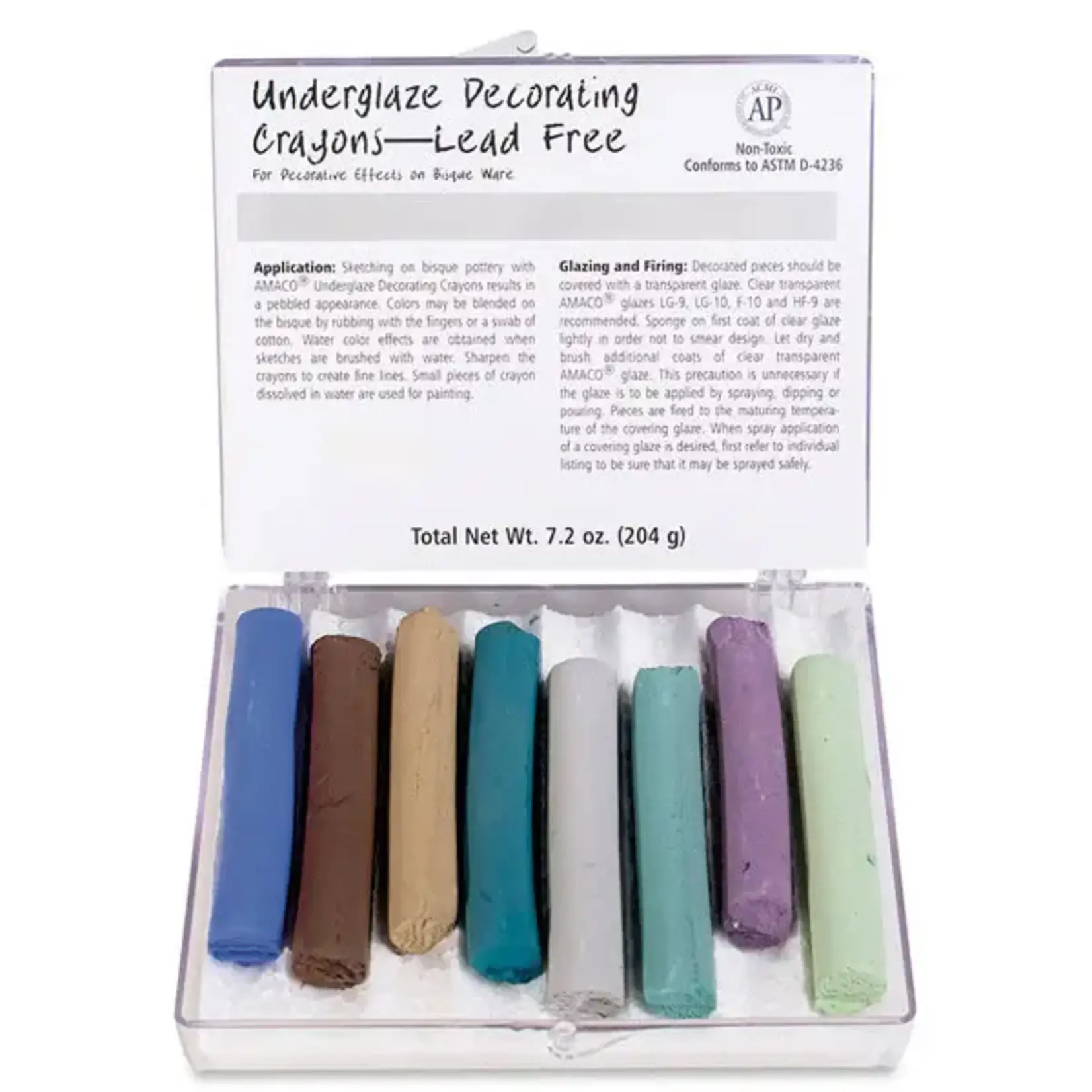 American Art Clay Underglaze Chalk Crayon Set #209