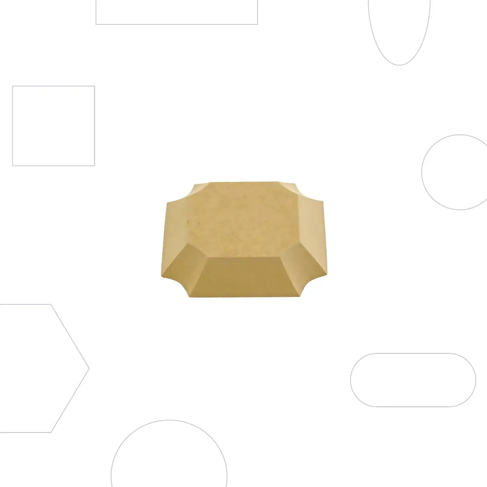 GR Pottery Forms GR FORMS PLAQUE SQUARE 4.5