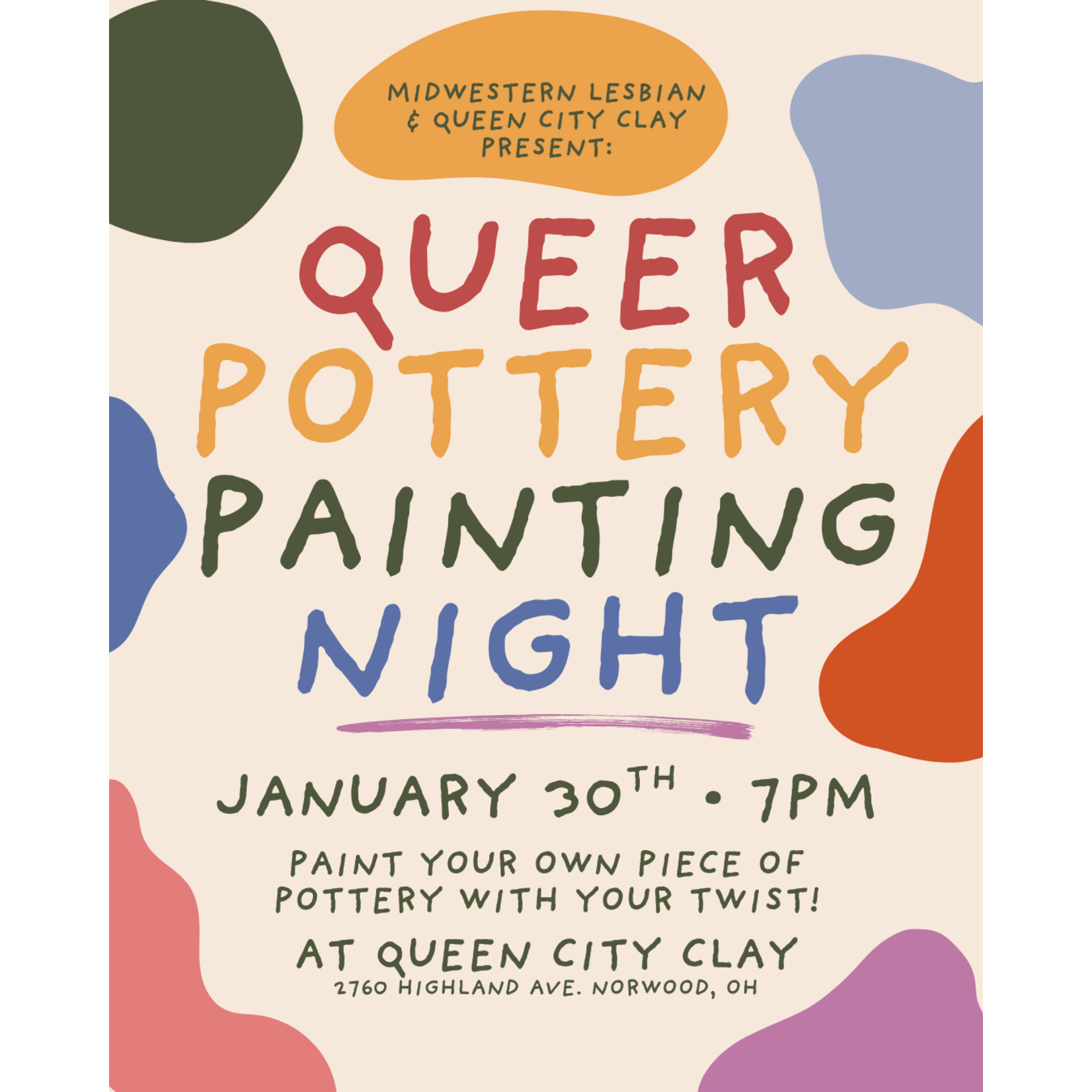 Queer Clay Night- Pottery Painting