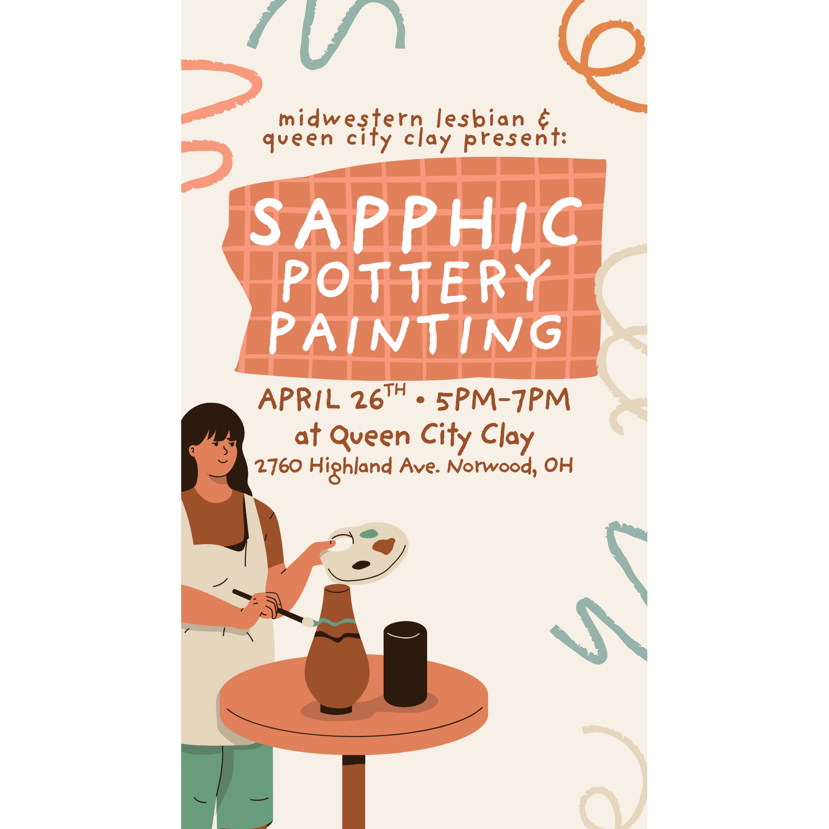 Queer Clay Night- Pottery Painting April 26