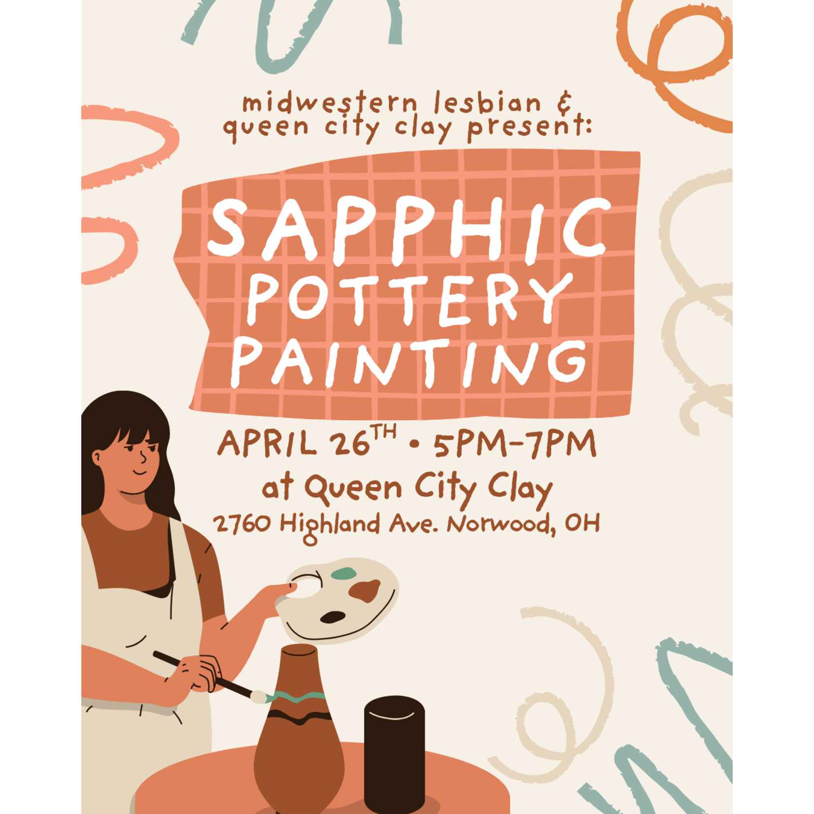 Queer Clay Night- Pottery Painting April 26