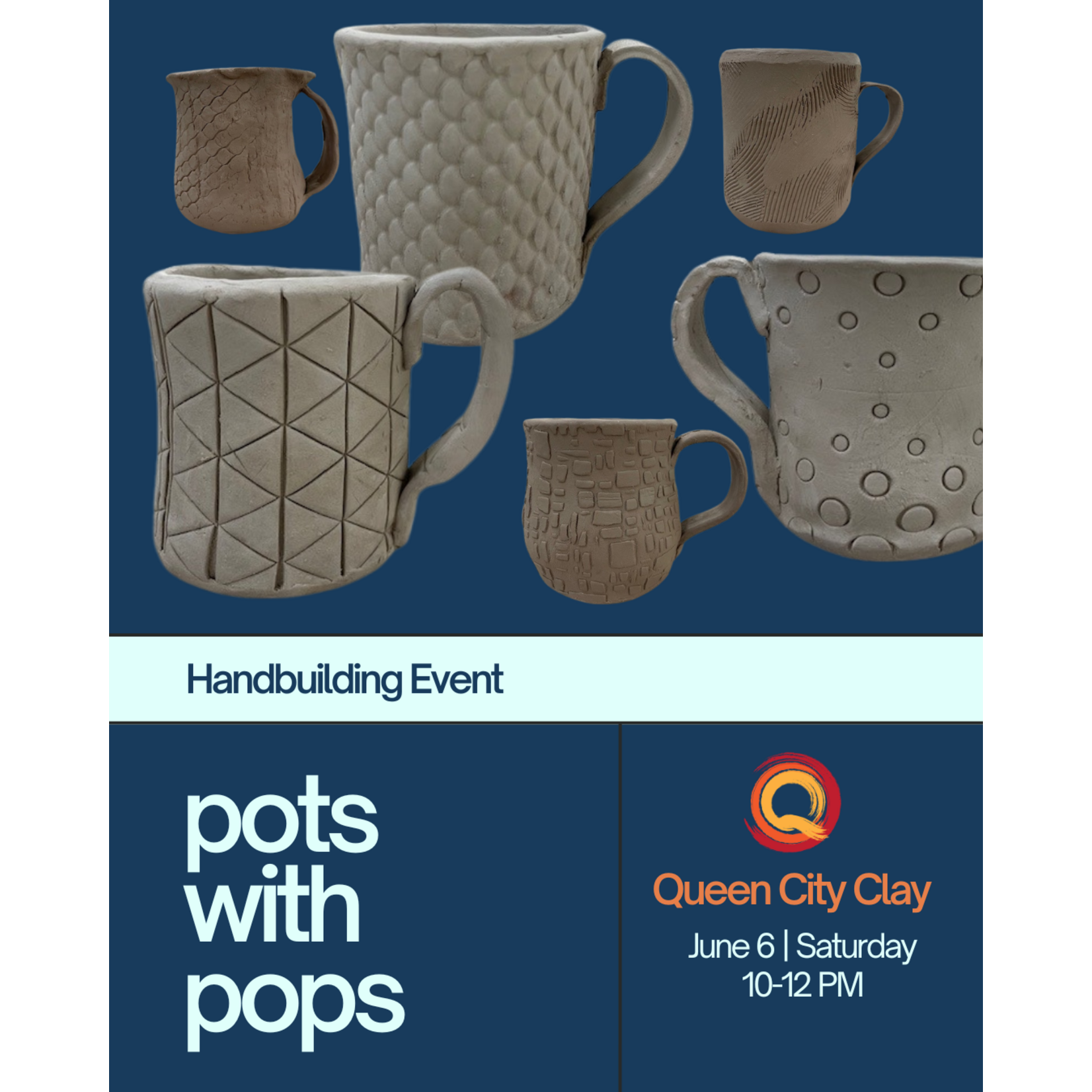 Pots with Pops-Handbuilding June 6, 2026