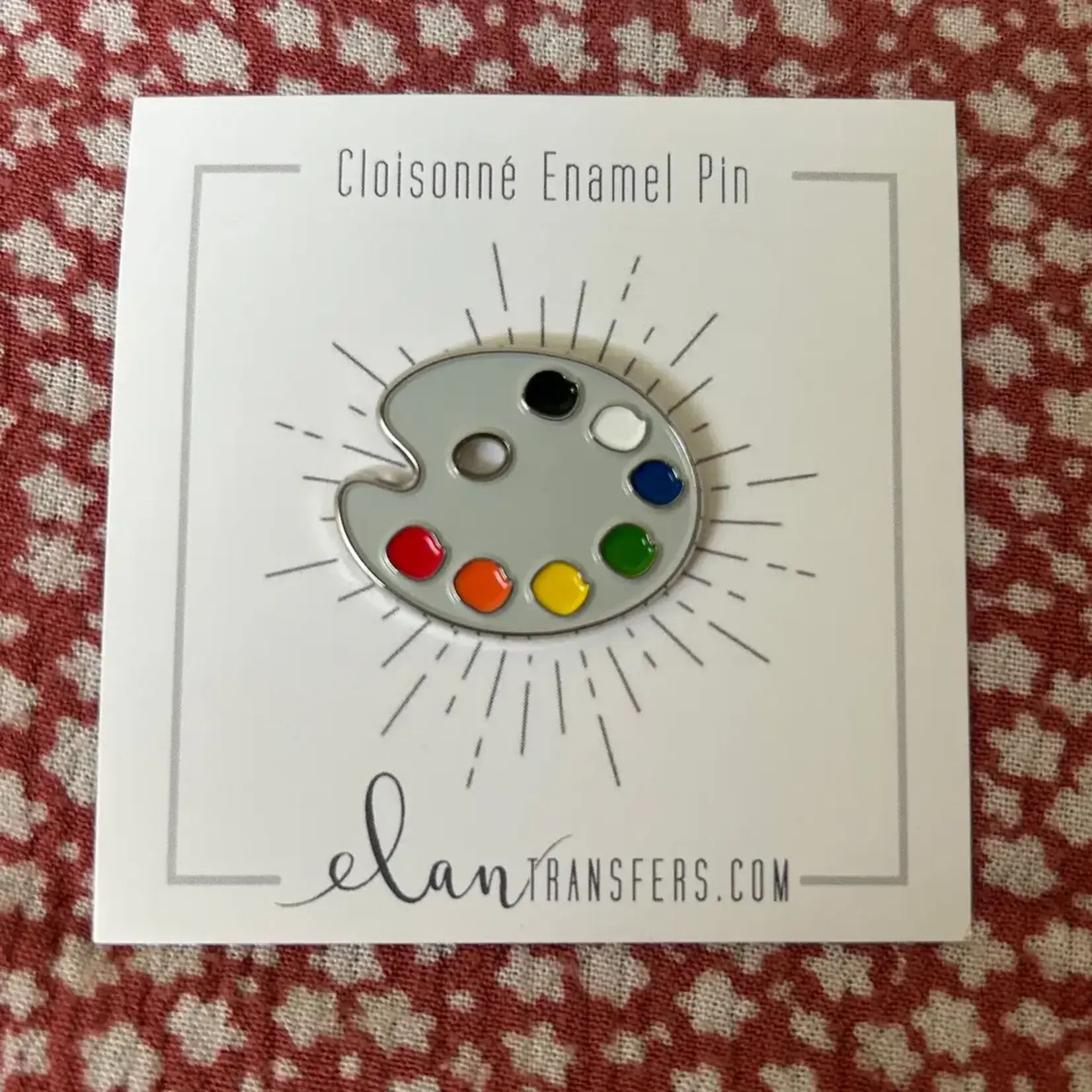 Elan Pottery Transfers Color Palette Enamel Pin