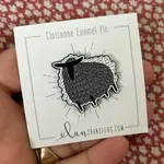 Elan Pottery Transfers Sheep Enamel Pin
