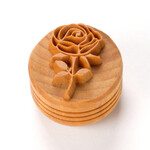 MKM POTTERY TOOLS Scl-164 Large Round Stamp – Rose with Stem