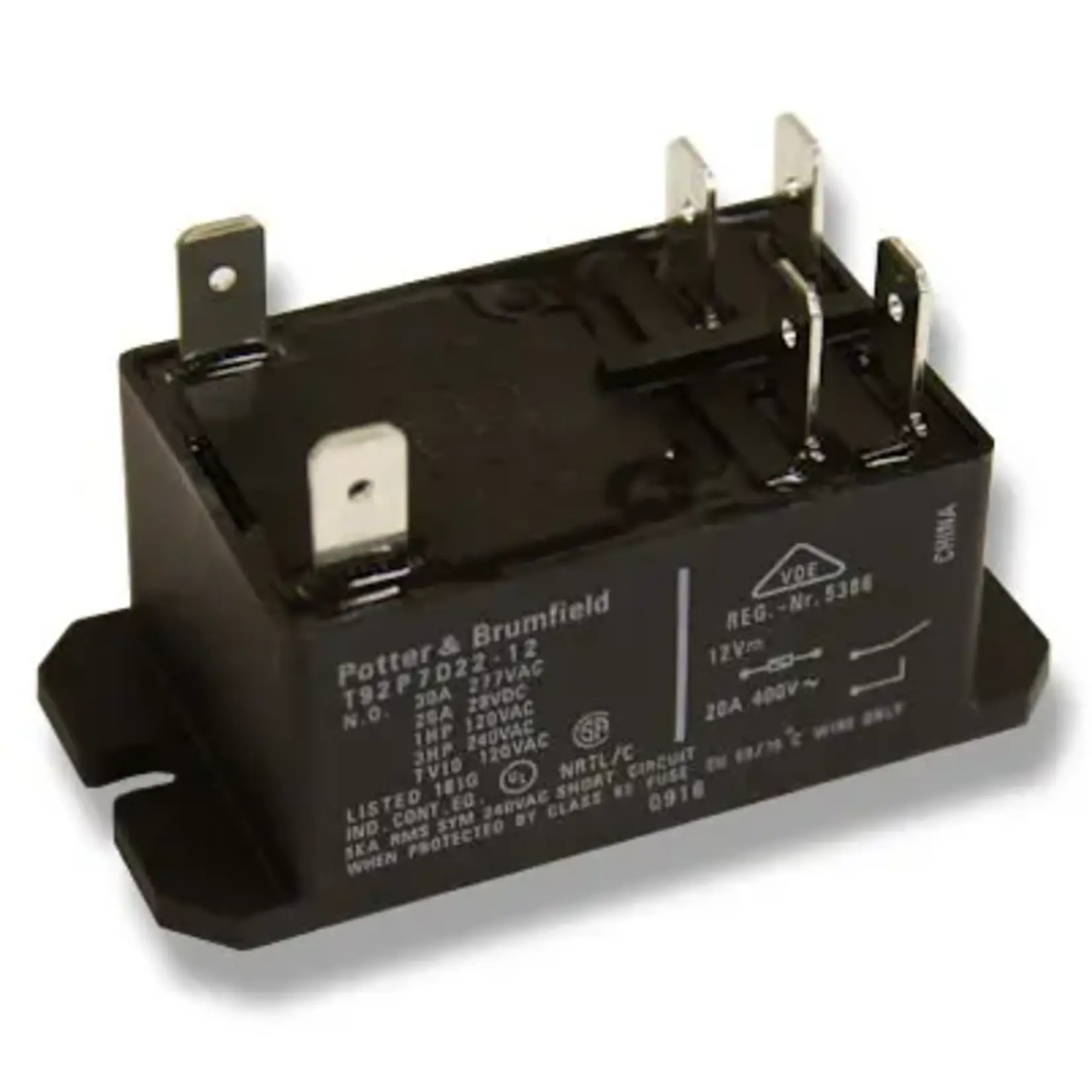 Skutt Ceramic Products, Inc. KILN RELAY SKUTT Black Case (6 louver) P&B 12V DC RELAY (CE-KM)