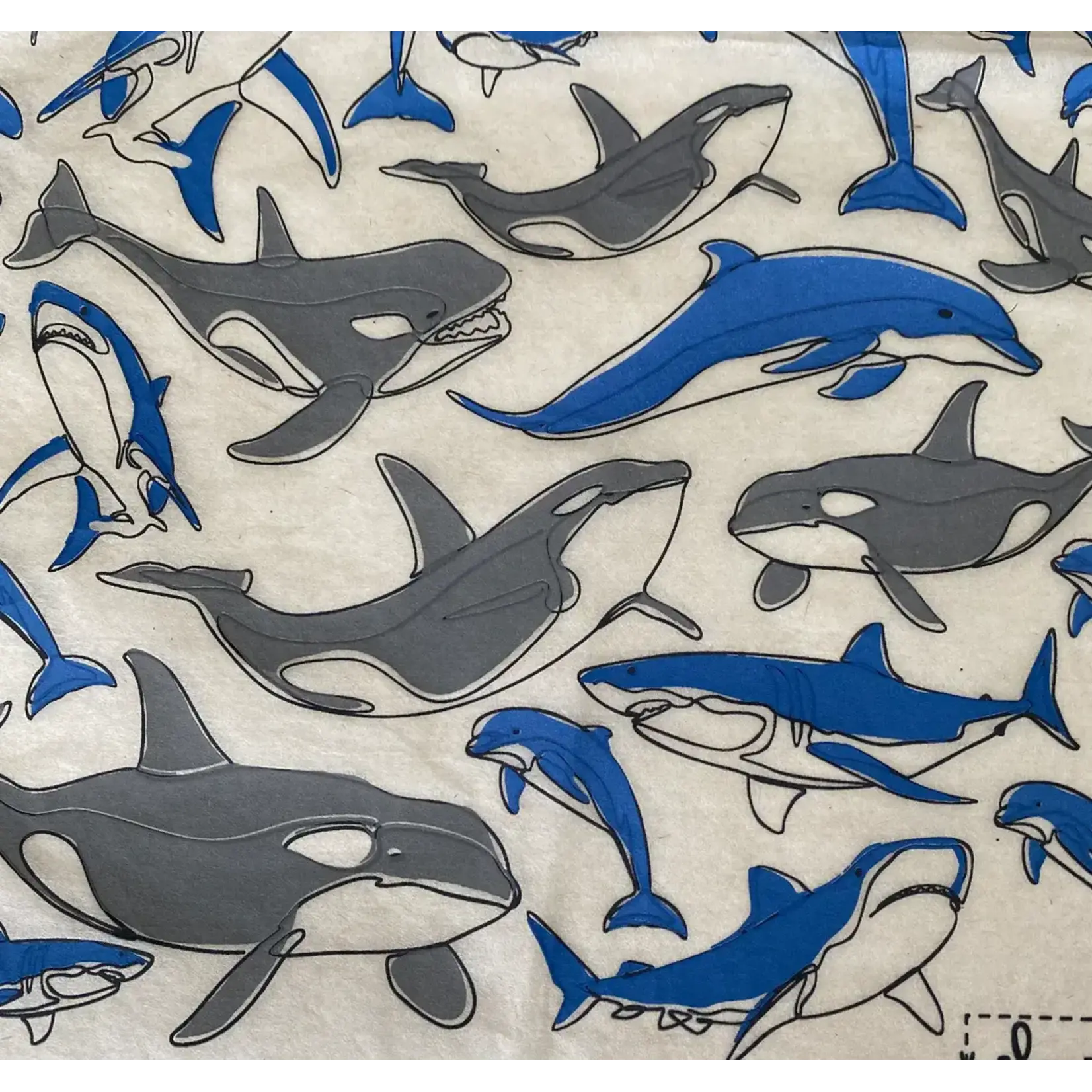 Elan Pottery Transfers Sea Shepherd (Whales) Underglaze Transfer - Multi