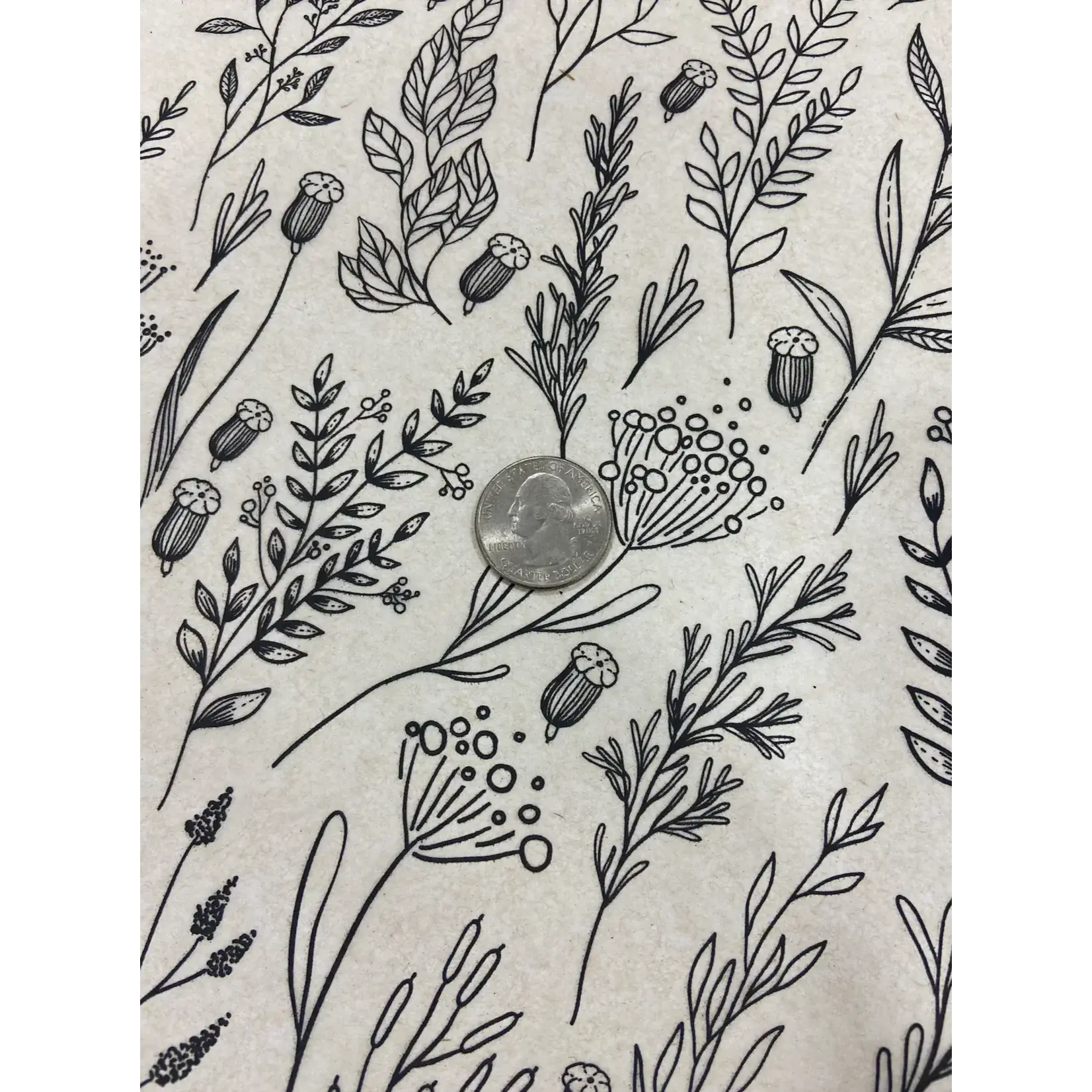Elan Pottery Transfers Branches Underglaze Transfer - Black