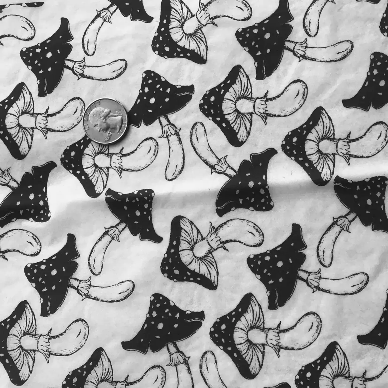 Elan Pottery Transfers Mushrooms Underglaze Transfer - Black